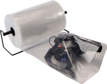 Pack of Clear Poly Tubing on Roll 20" x 750'. Ultra Thick 4 mil Plastic Bags for Heavy Weight, Odd-Size Items