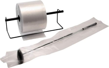 1 Pack of Poly Tubing on Roll, Clear 5" x 2000'. Thickness 3 Mil. Polyethylene Packaging for Medium-Weight, Odd-Size Items