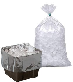 Pack of 1000 Ultra Thin Gusset Poly bags 8 x 3 x 15. Ice Bucket Liner 8x3x15. 0.60 Mil. Polyethylene bags for packing and storing. Great for Indu