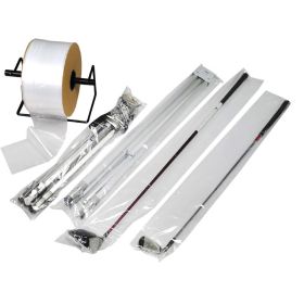 Roll of Poly Tubing, Clear 40" x 1075'. 4 Mil. Extra Thick Packaging for Odd-Size Items, Long Cylinder Objects. Poly Tubing Roll for Industrial