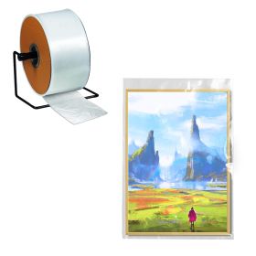 Roll of Poly Tubing, Clear 38" x 1450'. 3 Mil. Polyethylene Packaging for Odd-Size Items, Long Cylinder Objects. Poly Tubing Roll for Industrial