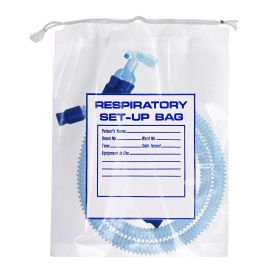 Pack of 500 Respiratory Setup Bags 12 x 16. Low Density Polyethylene Drawstring Bags 12x16. Poly Bags for Transporting and Storage. 2 mil Thickne