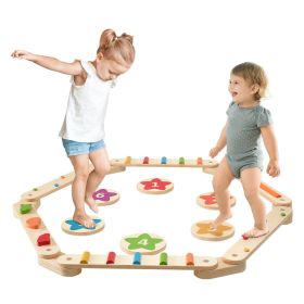 VEVOR Kids Balance Beam Stepping Stones Gym Obstacle Children Balance Board 6PCS