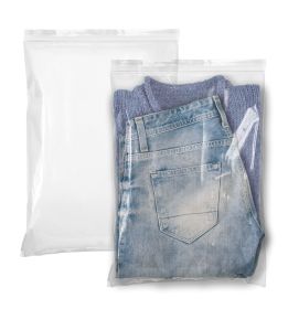 Pack of 250 Zipper Bags (Color: Clear)